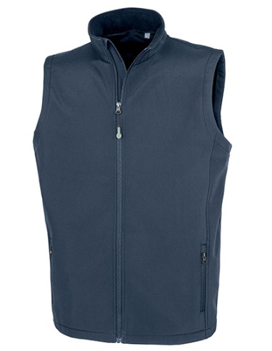 R-R902M-Mens Recycled 2-Layer Printable Softshell Bodywarmer